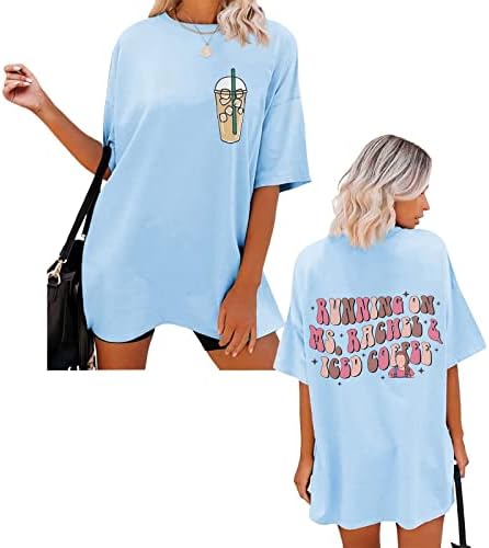Многопластова Тениска за Жени, Дамски Ежедневни Ризи с Кръгло Деколте, Основни Тениски с Къс Ръкав, Свободна Лятна Блуза, Блузи Фуксия