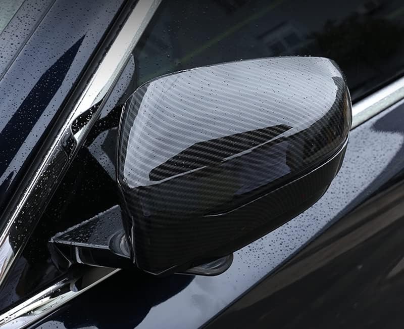 Нови защитни етикети на огледалото, съвместима с BMW серия 5 G30 -2022 520i 530i 540i M550i (въглеродни влакна вид)