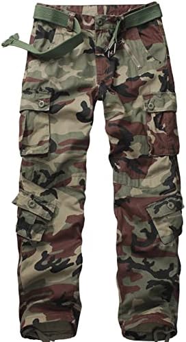 Мъжки Ежедневни Панталони в стил Милитари BDU, Тактически Камуфляжные Работни Панталони-Карго с 8 Джоба Wild Army Combat