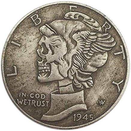 Възпоменателна монета с релефни 1945 骷 美 美 骷 骷 骷 骷 骷 骷 Монети Micro CollectionCoin Collection