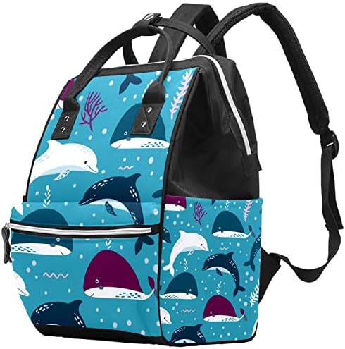 Чанта за Памперси Shark Dolphin Чанта За Грижите За детето, Чанта За Смяна на Пелени