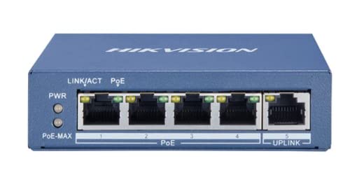 4-Портов Gigabit ethernet Unmanaged switch PoE Hikvision DS-3E0505P-E