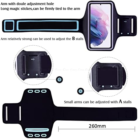Калъф за Galaxy A10S, Водоустойчив Калъф за спортни ленти за бягане във фитнеса с Зарядно кабел за Samsung A10S (6,2