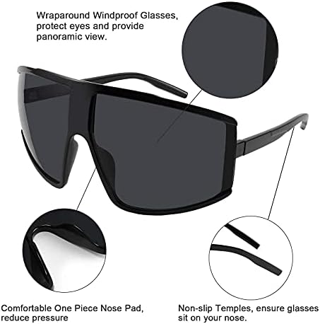 FEISEDY Мъжки слънчеви очила в голям размер, Колоездене, Спортни Очила за Бягане Шофиране, Риболов, Голф, Бейзбол мъжки