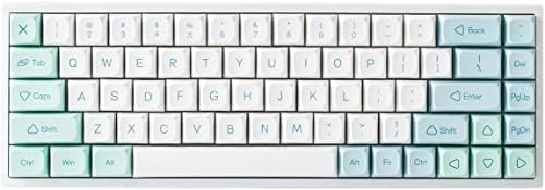 Механична клавиатура YUNZII YZ68 Mint Wirelss с възможност за гореща замяна, Детска клавиатура с 68 клавишите и RGB подсветка