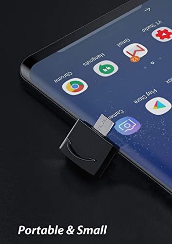 USB Адаптер C за свързване към USB конектора (2 опаковки), съвместим с Samsung Galaxy SM-G9750 за OTG със зарядно устройство