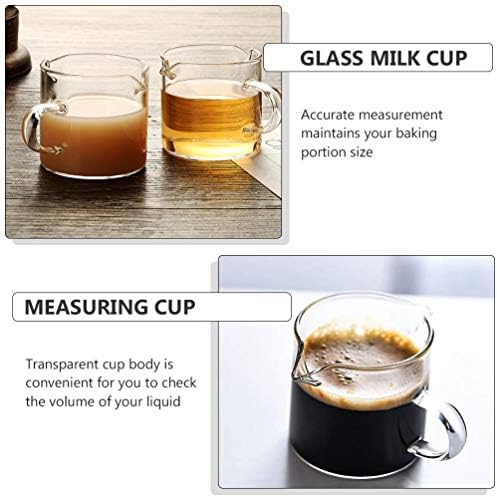 Чаши за кафе за Еспресо машини DOITOOL 2 елемента 40 мл Стъклена Чаша За Миксиране на Кафе Прозрачна Чаша С дръжка V-образен