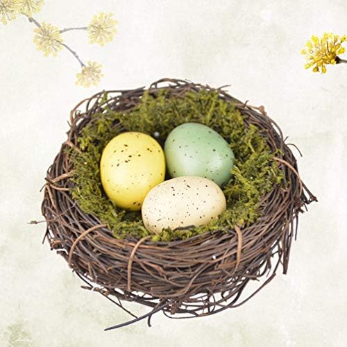 Великолепна Лоза Ръчно изработени bird ' s Nest Изкуствено Гнездо с Яйце Декоративно Птичето Гнездо за Стрелба Подпори