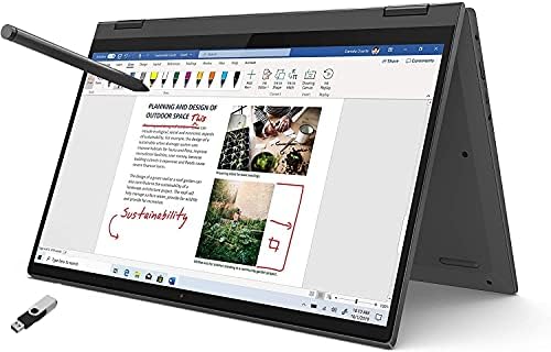 2022 Лаптоп LENOVO IdeaPad Flex 5 с 14-инчов сензорен екран 2-в-1 на AMD Ryzen 5 5500U 6 Ядра 16 GB DDR4 1 TB NVMe SSD