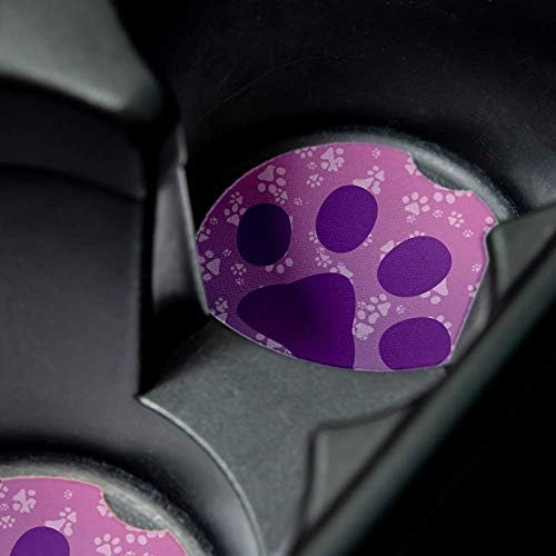 Purple Paws | Автомобилни стойки за напитки, комплект от 2 броя | - Добри Автомобилни аксесоари с впитывающими щанд.