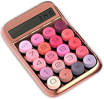 Настолен калкулатор Teerwere Калкулатор Финансово-счетоводни Офис Преносим Компютър Калкулатор ABS-материал Офис калкулатор (Цвят: розов, размер: 14,8x9,2 см)
