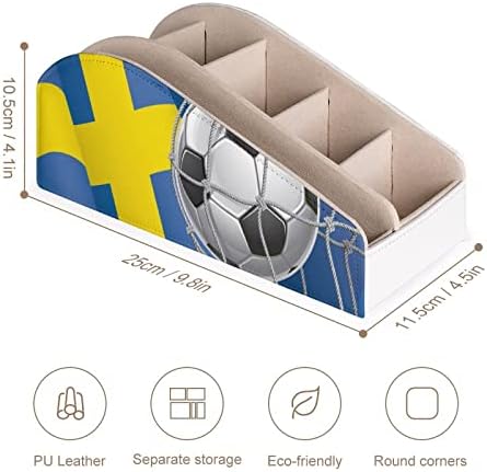Футбол Порта и Флаг на Швеция Притежателя на Дистанционното Управление с 6 Отделения от Изкуствена Кожа Дистанционно