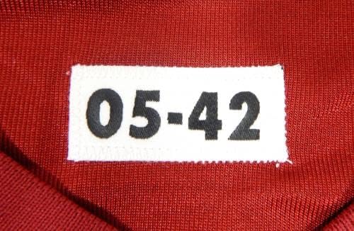 2005 San Francisco 49ers 5 Освобождава Червената фланелка 42 DP37152 - Използваните тениски за игри NFL Без подпис
