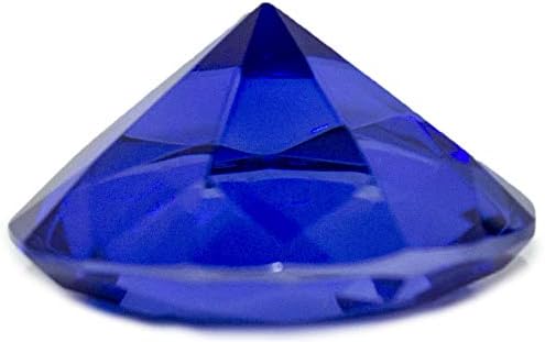 Бари Owen Co. 2-инчов преспапиета със скъпоценни камъни, Средно Фина кройка Solitare (тъмно синьо)