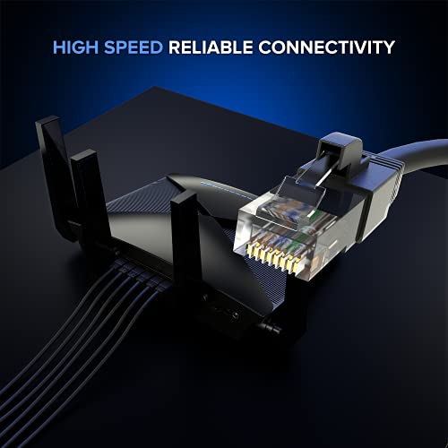 Ethernet кабел Maximm Cat 6 дължина от 6 Фута (50 бр.), Cat6 Кабел, кабел за локална мрежа, интернет-кабел и мрежов кабел