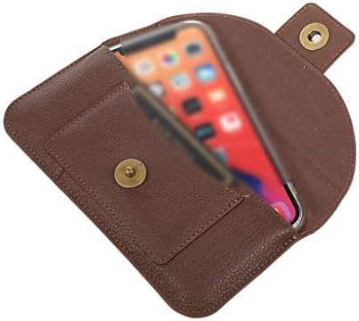 IRDFWH Кожен Калъф за мобилен телефон със щипка за колан, Мъжки поясная чанта, чанта-кобур, колан портфейл, чанта с клипс