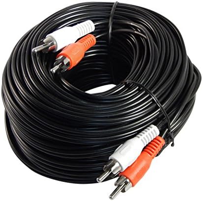 Във вашия кабел магазина се съхранява на 6 фута червено-бял RCA аудио кабел от 2 штекеров до 2 штекеров
