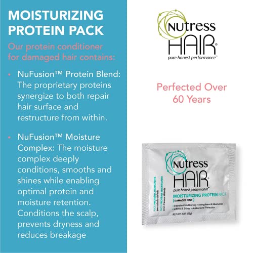 Балсам за коса Nutress - Хидратиращ Протеинов комплекс за изтощена коса, 1 унция (опаковка от 3 броя)