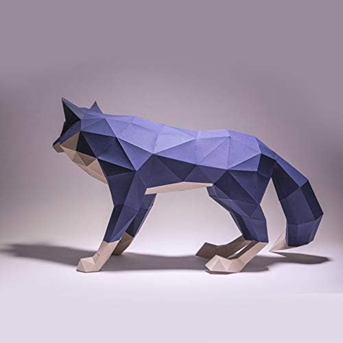 3D Занаяти, изработени Ръчно изработени Хартиена Скулптура Животно Книжен Модел на Предварително Вырезанная Хартия Занаят