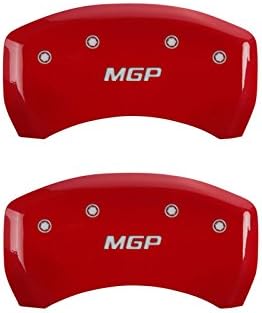 Капачки на челюстите MGP 17205SMGPRD Делото апарати с надпис MGP Червено-прахово покритие и сребърни символи (комплект