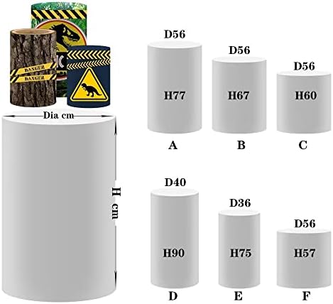 NIVIUS СНИМКА Еластична Тъкан Динозавър Капак на Цилиндъра за Украса на Парти на Кутията Первази Пиедестал покритие