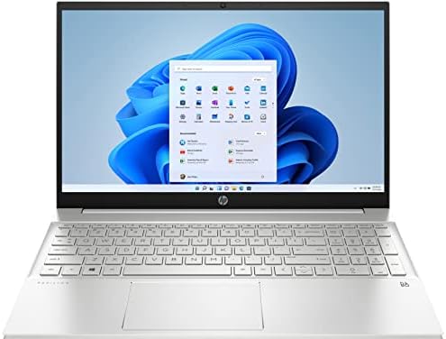Най-новият лаптоп HP Pavilion 15,6 FHD IPS за дома и бизнеса 12-то поколение (Intel i7-1255U 10-ядрени, 16 GB оперативна