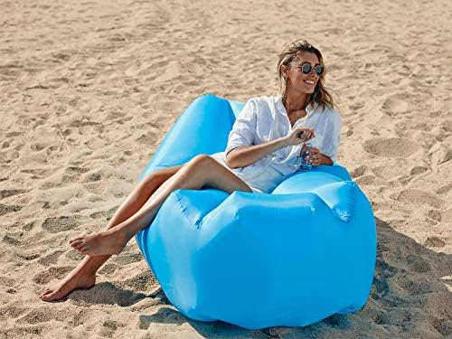 Надуваем шезлонг-хамак WEKAPO Air Sofa-Преносим водоустойчив и не предавателни въздух Дизайн -Перфектен разтегателен диван за пътуване в задния двор, на брега на езеро, к?