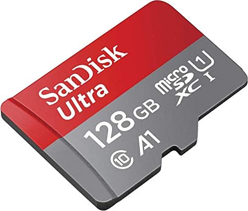 Карта памет SanDisk 128GB Ultra microSD Работи със смартфони на Motorola Moto E22, Moto E22i, Moto E22s (SDSQUAB-128G-GN6MN)