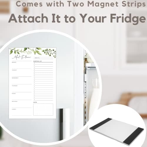Комплект от 2 Магнитни Бележник за планиране на хранене в хладилник 52 Отрывных лист Без дата | Бележник За планиране