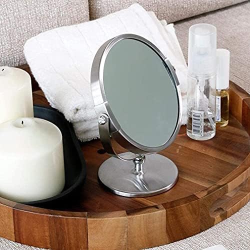Тоалетен огледало ZHENGYYUU Огледало за грим, Десктоп Двустранно огледало с 3-кратно увеличение, Козметично огледало