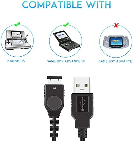 Комплект игрови аксесоари Gameboy Advance SP, 1 Комплект Зарядно кабел и 1 Комплект акумулаторни батерии за системи за