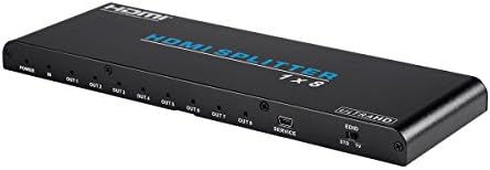 Сплитер Monoprice Blackbird 4K Pro 1x8 HDMI - HDR, 18 Gbit/s, 4K 60 Hz, YCbCr 4: 4: 4, с поддръжка на HDCP 2.2 и EDID