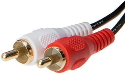 Композитен аудио кабел 2RCA Male-2RCA Male, Позлатени 3 метра, 6 метра, 10 метра, 12 метра, на 25 метра (6 ФУТА)