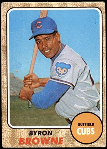 1968 Topps 296 Байрън Браун Чикаго Къбс (Бейзболна картичка) СПРАВЕДЛИВИ Къбс