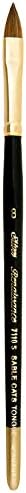 Silver Brush Limited 7110S-8 Ренессансная четка от Чист Червен Самур за Акварел и масло, Котешки Език, Размер 8, Къса
