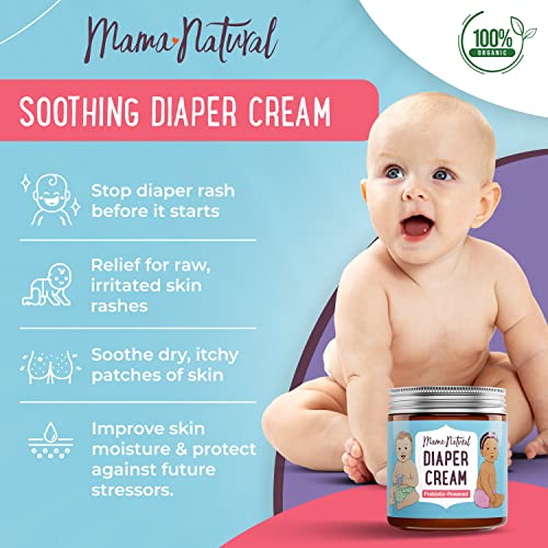 Комплект за грижа за кожата на Мама Natural Probiotic Powered & Organic | Цинк Крем от машините за детето, Крем за зърната