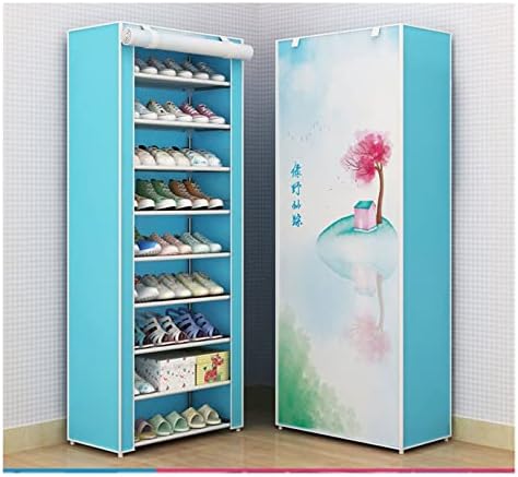 JTWMY Многопластова стойка за обувки, Подвижни Прахоустойчив шкаф за обувки от нетъкан текстил, спестяващ място, подходящ