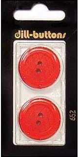Копчета от Копър 25 мм 2 елемента с 2 Дупки, Цвят Червен