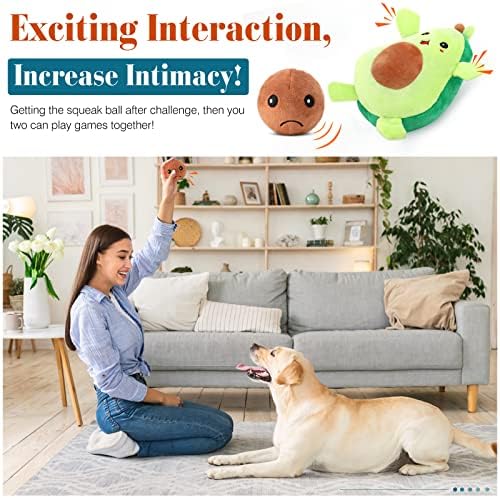 Играчки за кучета с писък Pawaboo, Интерактивни Плюшени играчки-пъзел 2 в 1 за кучета, Играчки за теглене на въже, Безопасни