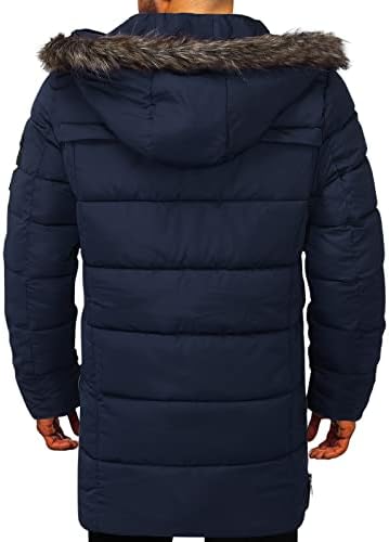 Мъжки Якета-ризи UBST, Зимата на Топло палто с памучна подплата, Дълго палто със средна дължина, Ветрозащитная Горна