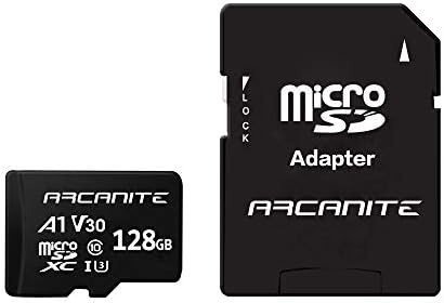 Карта памет ARCANITE 128GB microSDXC с адаптер - A1, UHS-I U3, V30, 4K, C10, Micro SD, Оптималната скорост на четене