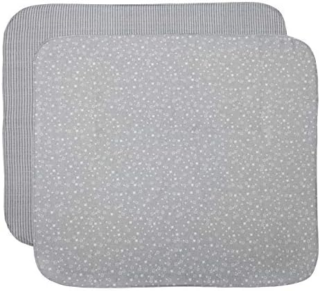 Одеяла за обнимашек и детски креватчета от памучна фланела - 2 бр. (Звездно-раиран, един размер)