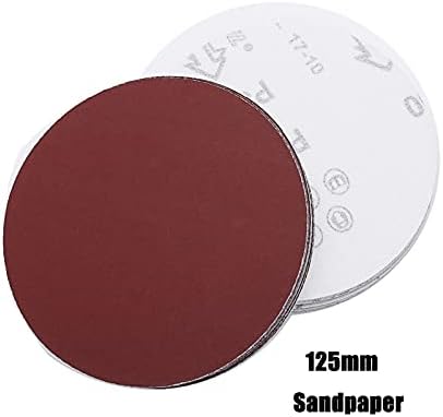 Карета перална, опесъчаване шкурка 5 инча, 125 mm Кръгла наждачный диск, Размер на шкурката 40-2000, използван за избор