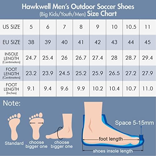 Футболни обувки Hawkwell Men ' s Big Детски Младежки Открито с Твърдо покритие
