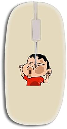 Детска безжична мишка с USB принтом Naughty Little Boy Твърд Корема НЛБ банка-4