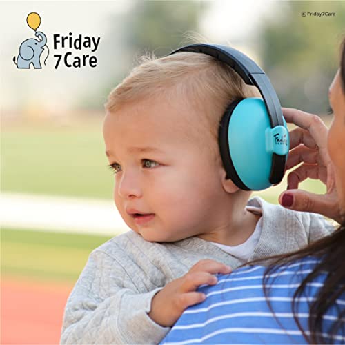Слушалки Friday 7Care Baby Ear Защита с Шумопотискане за деца на възраст от 0 до 24 месеца, Сини