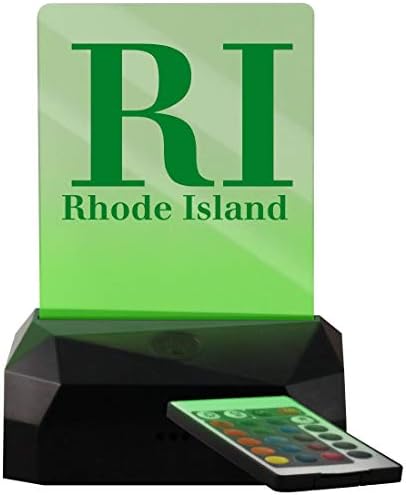 Ri Rhode Island - Led USB-Акумулаторна Табела с осветление край