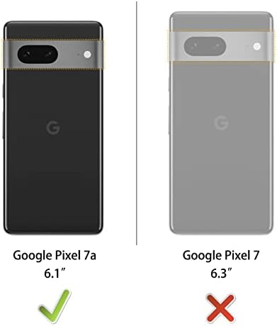 Калъф DiMiK за Google Pixel 7a, Тънък, Оборудвана, Мек Силикон, Матиран, от TPU, Изчистен Калъф за мобилен телефон, Съвместим