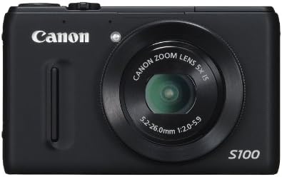 Цифров фотоапарат Canon PowerShot S100 с резолюция от 12.1 Mp с 5-кратно оптично увеличение, Широкоъгълен, стабилизированным