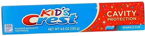 Паста за зъби Crest за деца, Защита на устната кухина Sparkle Fun по 4,6 унции Всяка (Ценна опаковка от 8 броя)